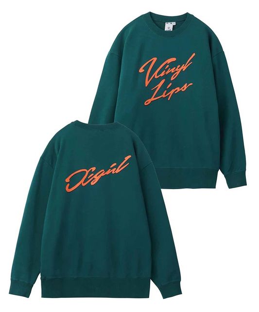 X-girl ( エックスガール ) - VINYL LIPS CREW SWEAT TOP - FAITHWEB