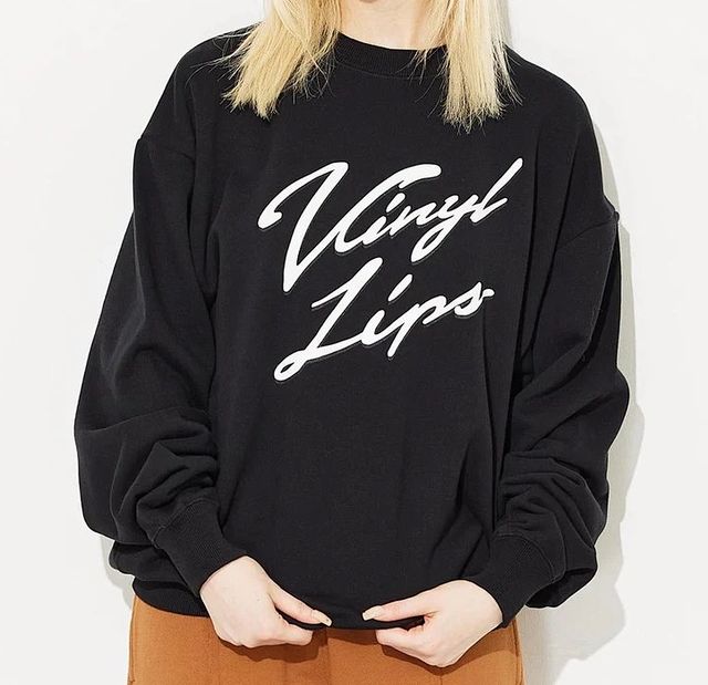 X-girl ( エックスガール ) - VINYL LIPS CREW SWEAT TOP - FAITHWEB