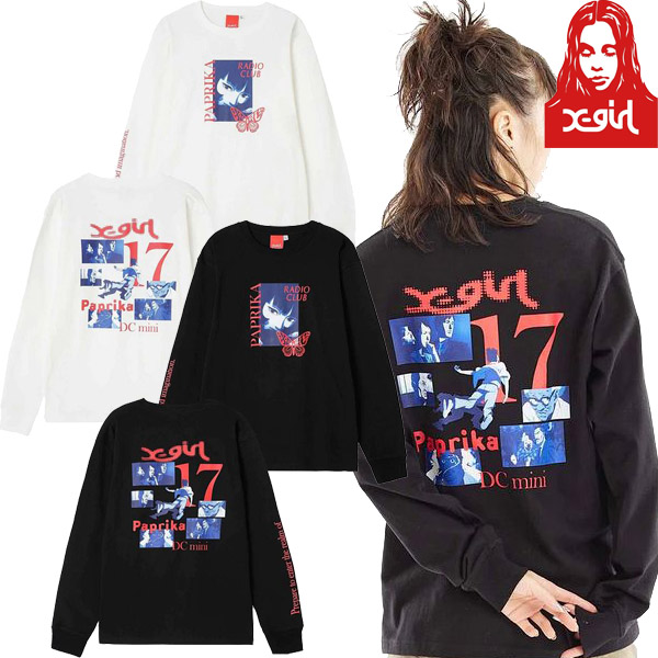 X-girl ( エックスガール ) - X-girl × PAPRIKA BAD DREAM L/S TEE