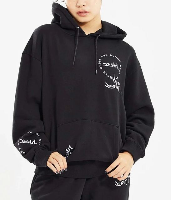 X-girl ( エックスガール ) - RANDOM EMBROIDERY SWEAT HOODIE - FAITHWEB