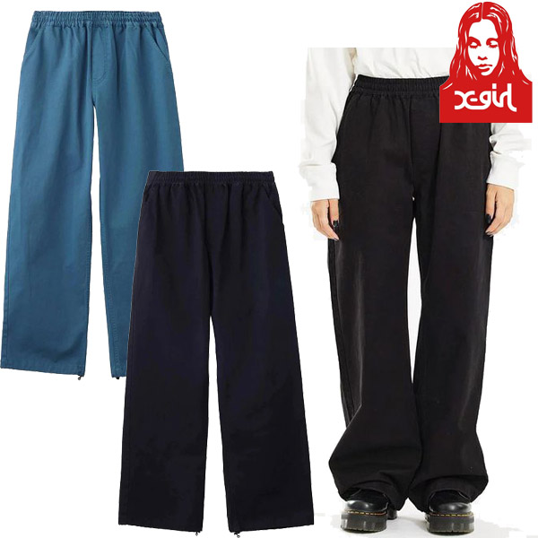 X-girl ( エックスガール ) - TWILL EASY PANTS - FAITHWEB