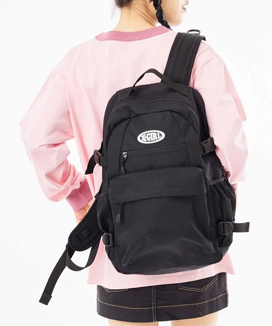 X-girl ( エックスガール ) - OVAL LOGO BACKPACK - FAITHWEB