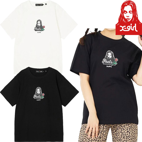 X-girl ( エックスガール ) - X-girl × Peels FACE S/S TEE - FAITHWEB