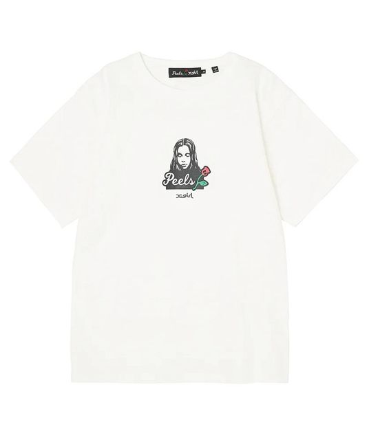 X-girl ( エックスガール ) - X-girl × Peels FACE S/S TEE - FAITHWEB