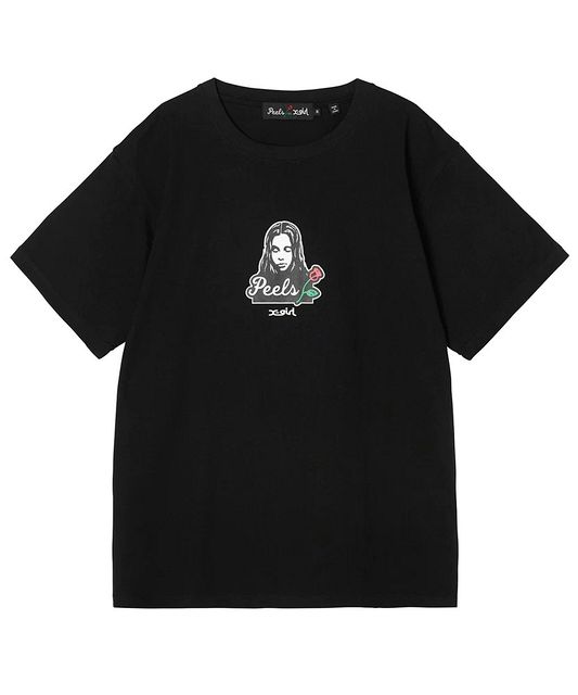 X-girl ( エックスガール ) - X-girl × Peels FACE S/S TEE - FAITHWEB