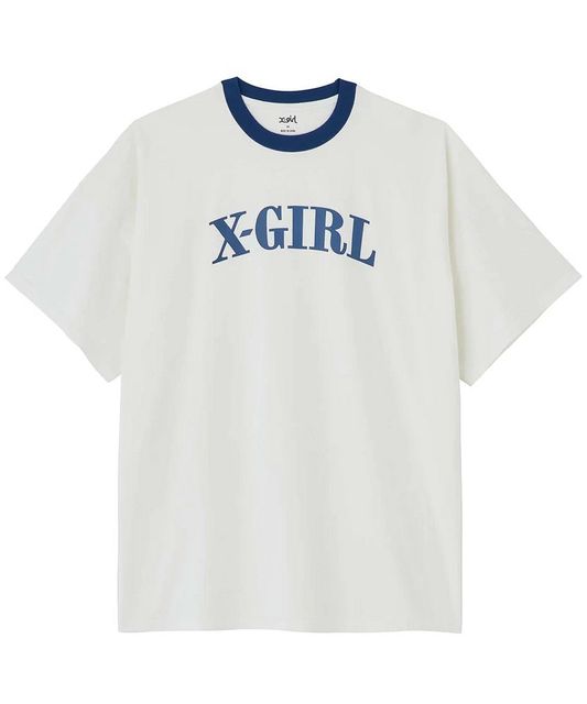 X-girl ( エックスガール ) - RINGER S/S BIG TEE DRESS - FAITHWEB