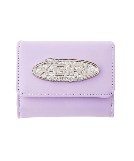 X-girl ( エックスガール ) - SILVER GLITTER OVAL LOGO BUCKLE