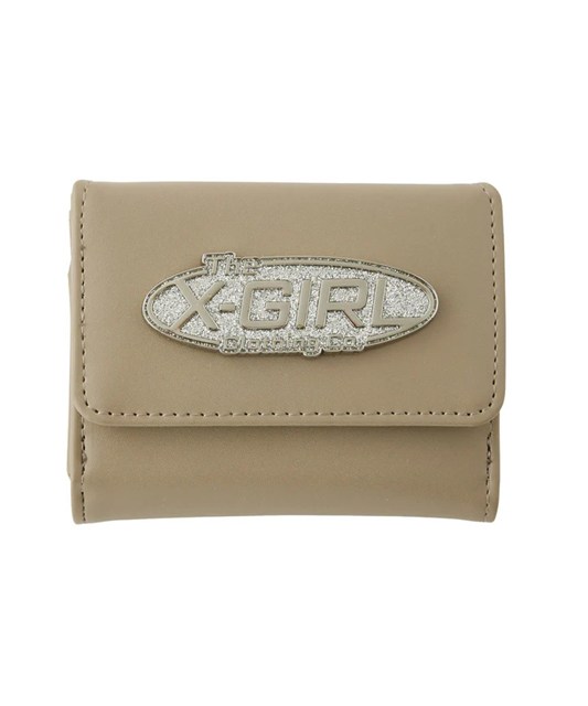 X-girl ( エックスガール ) - SILVER GLITTER OVAL LOGO BUCKLE