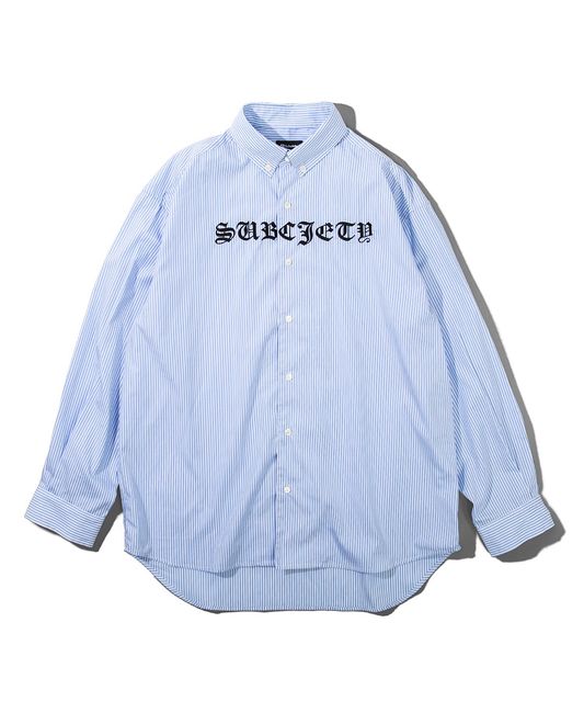 SUBCIETY ( サブサエティ- ) - STRIPE OVER SHIRT - FAITHWEB