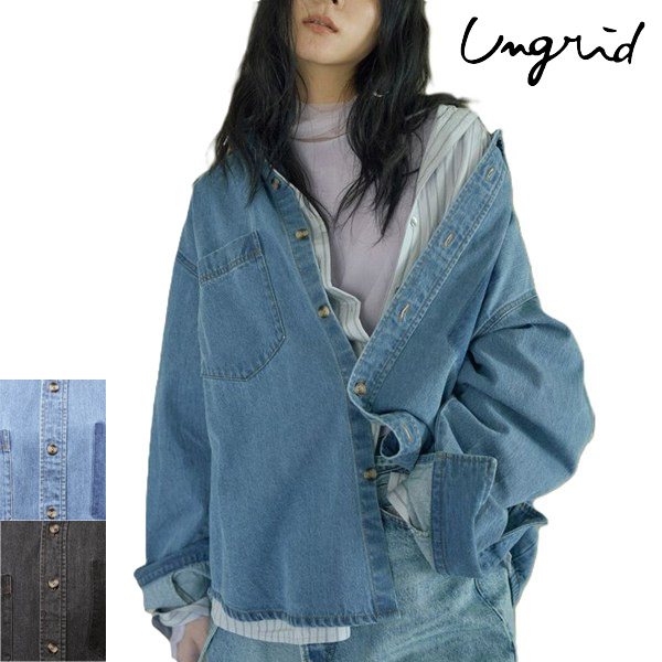 ☆予約☆ Ungrid (アングリッド ) - ポケットデザインデニムシャツ