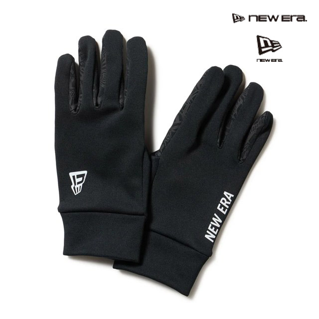 NEW ERA ( ニューエラ ) - イータッチ フリース ウォーマーグローブ ブラック/ホワイト FW25
