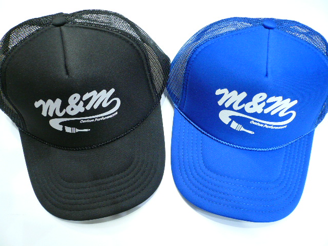 M&M  PRINT MESH CAP (R.BLUE)