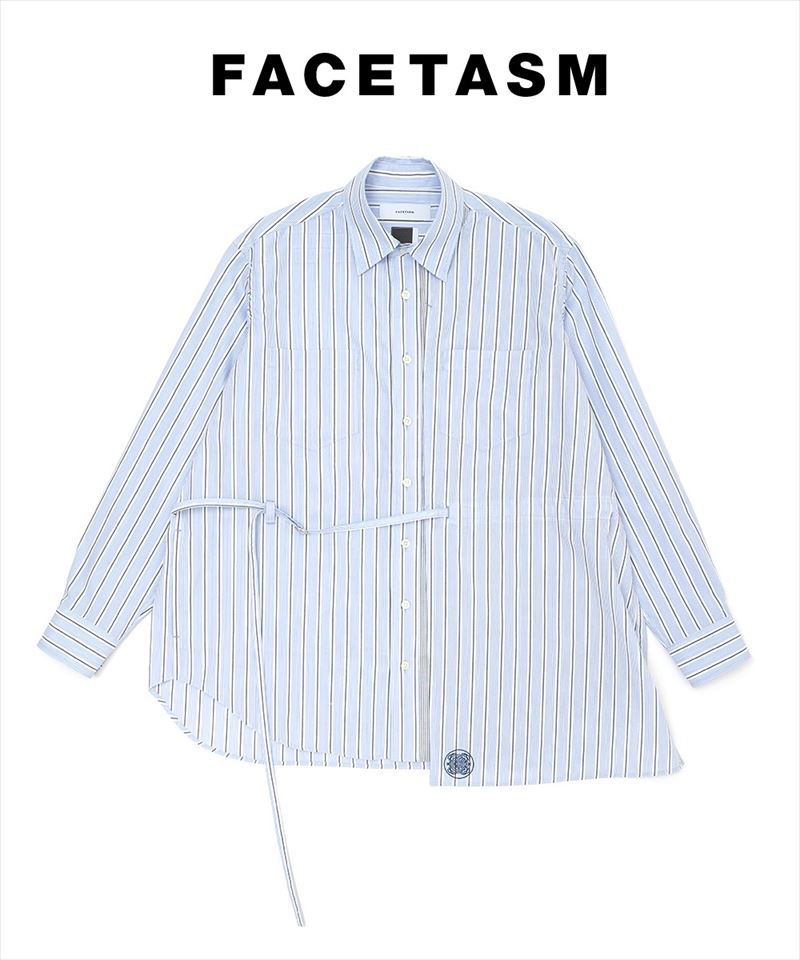 FACETASM ( ファセッタズム ) - ASSYMETRICAL BELTED SHIRT 