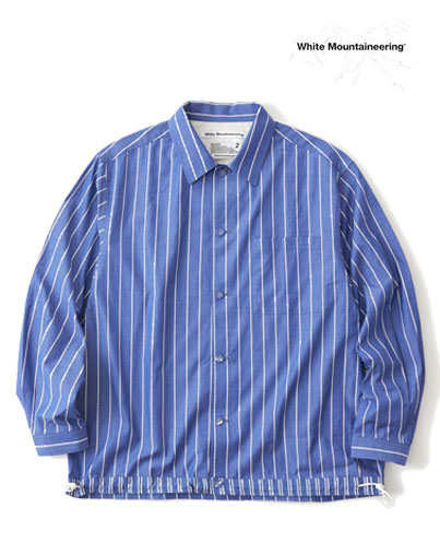 White Mountaineering ( ホワイトマウンテニアリング )  -  MID GUSSET SLEEVE STRIPE SHIRT BLOUSON ( WM2571104 )