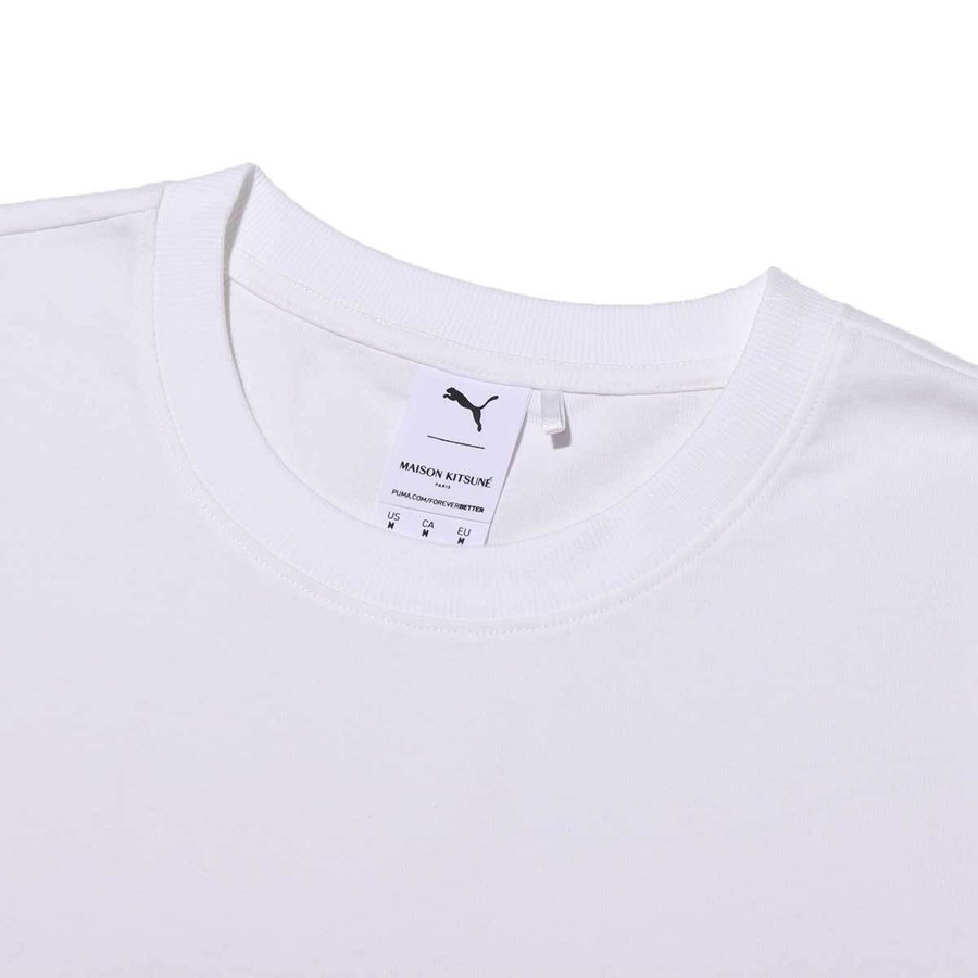 PUMA x Maison Kitsune オーバーサイズ Tシャツ ホワイト