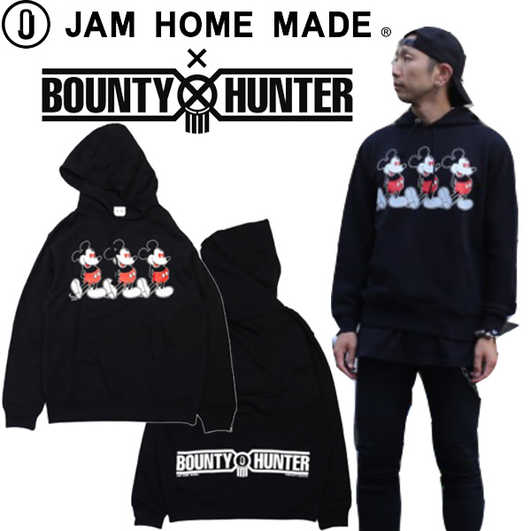 Jam Home Made ジャムホームメイド バウンティーハンター Bounty Hunter ラブ ミッキー パーカー Faithweb