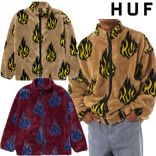 HUF ( ハフ ) - FLAMIN ZIP SHERPA FLEECE - FAITHWEB