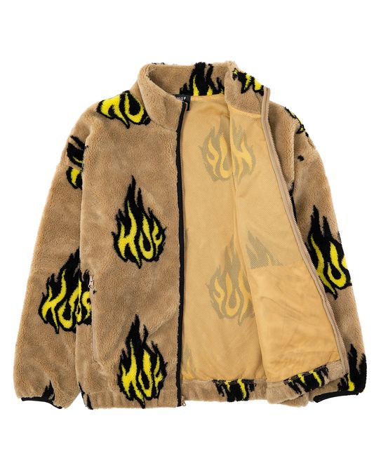 HUF ( ハフ ) - FLAMIN ZIP SHERPA FLEECE - FAITHWEB