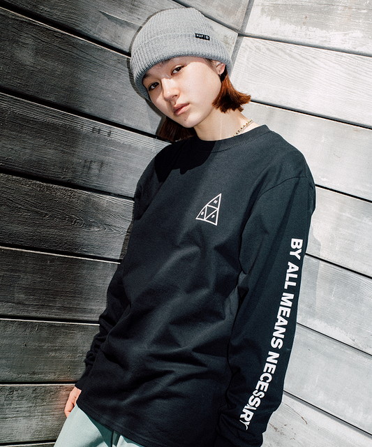 HUF ( ハフ ) - ESSENTIALS TT L/S TEE - FAITHWEB